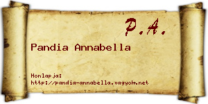 Pandia Annabella névjegykártya